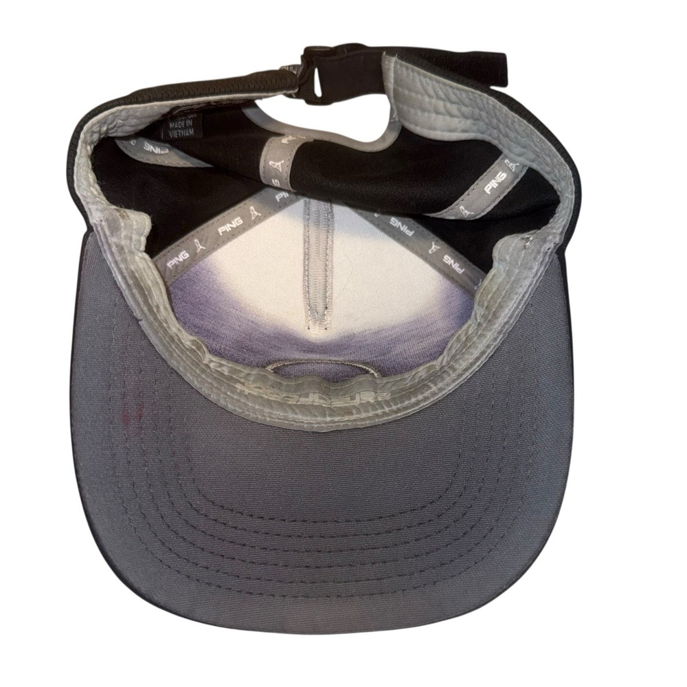PING Hat Cap Snap‎ Back Black Golf Patch Flexfit 110 Yupoong Mens EST 1959 - Picture 3 of 6